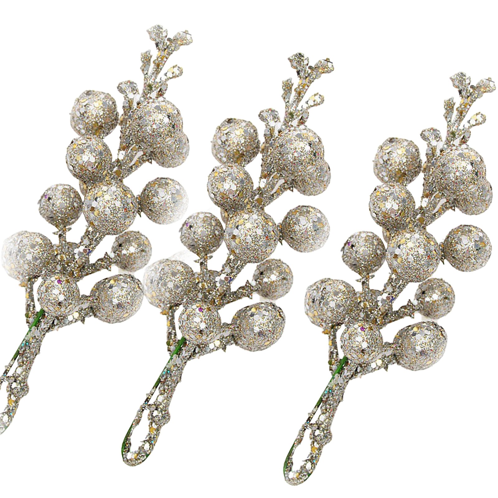 thumbnail image 2 of Adorno Para Árbol De Navidad, Corona Navideña Con Frutas, Accesorios De Ratán, 15 Cabezas, Lentejuelas Doradas, Imitación De Cerezas Y Bayas., 2 of 2